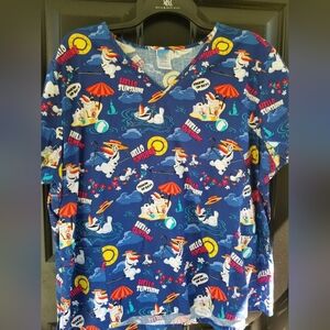 Disney size 3X Frozen scrub top